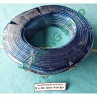 2 X 80 100Y ROCKY TRANSPARENT STRING CABLE