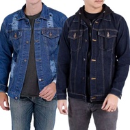 CODE G94O oversized thick denim jackets for men and women