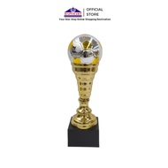 Silver Gold Black Football Plastic Trophy for Competitions 1, 2, and 3rd Place