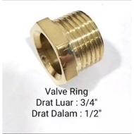 VRING KUNINGN ORIGINAL inner thread 1/4Bukan x 3/8B outer thread (V original brassRing) inner thread