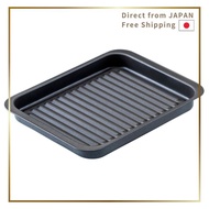 Kawabata Takisaburo Shoten Grill Pan For Fish Grill Japanese Made IH Gas 28.5x20x2.7cm Deep Square W