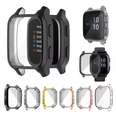 Screen Protector Shell Case For Garmin Venu SQ Case Cover Bumper For Garmin Venu SQ TPU Protective C