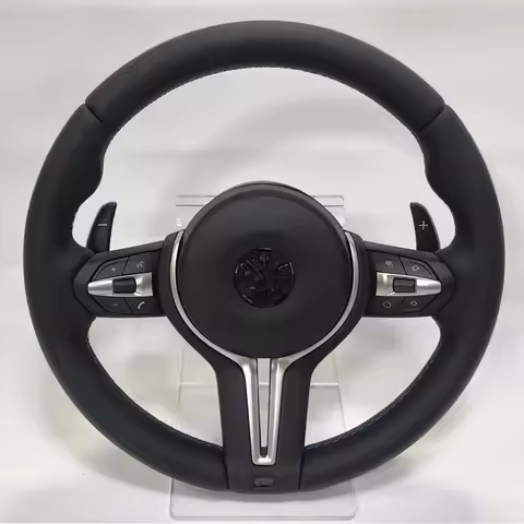 Factory Price M Sport Leather Steering Wheel For BMW M5 F10 F11 F06 F07 F12 F13 F01 F02 With Paddle 