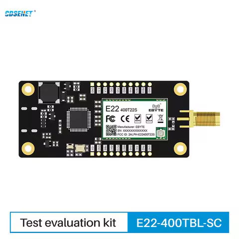 433M 22dbm Lora Wireless Offline Development Test Board CDSENET E22-400TBL-SC Button Control OLED RF