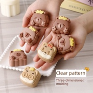 mooncake mould 月餅模具 2025 cetakan kue bulan kartun baru, kek kacang hijau kulit salji, cetakan penaik