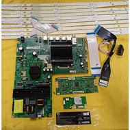 MODEL 65PUT7129/68 ALO  BOARD TCON LVDS BACKLIGHT ALL PARTS BRAND NEW CRACK SCREEN