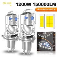 H4 Bi Mini LED โปรเจคเตอร์เลนส์ EMC ไฟหน้าอัตโนมัติ Turbo โคมไฟ Canbus 6000K LHD Plug & Play สําหรับ