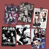 Aespa海报明星刘知珉吉赛尔宁艺卓金冬天周边房间宿舍墙自粘* 画Aespa poster high-definition Ning Yizhuo, Liu Zhimin, Giselle, Jin 