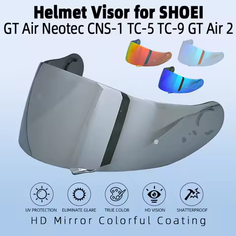 Helmet Visor for SHOEI GT Air Neotec CNS-1 TC-5 TC-9 GT Air 2 Helmet Shield Uv Cut Casco Moto Face S