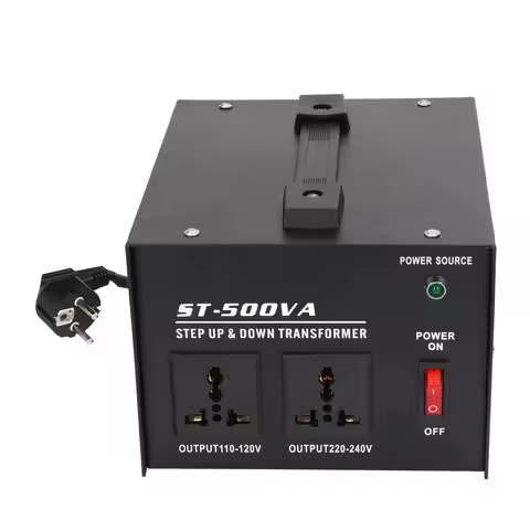 500W Step Up Buck Transformer 220V to 110V Voltage Converter Transformer Single Phase 110V/220V Adju