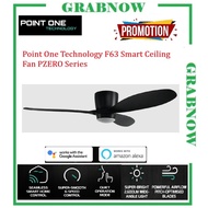F63 (42"/52") Full Carbon Black // Built-in SMART Ceiling Fan by Point One Technology