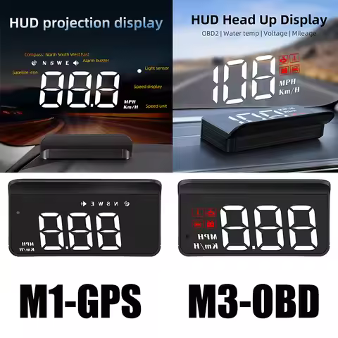 M3 OBD2 M1 GPS HUD Head-Up Display obd2 Computer Car Speed Projector Auto On-Board Computer Fuel Mil