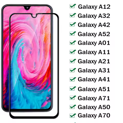 Tempered Glass for Samsung Galaxy A01 A11 A21 A31 A41 A51 A71 Screen Protector for Samsung A12 A32 A