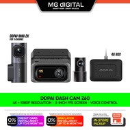 DDPAI Z60 3 Channel / Z60 Dual with 4G Link Box / Z60 Dual Dash Cam with GPS l Parking Monitoring 4K