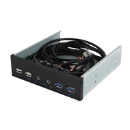5.25 Inch Desktop Pc Case Internal Front Panel Usb Hub 2 Ports Usb 3.0 And 2 Ports Usb 2.0 With Hd A