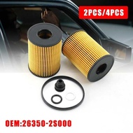 A7 2Pcs/4Pcs 2 26350-2S000 Car Oil Filter Element 26350-2R000 Replacement Occessories