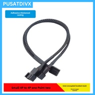 SANJI FAN CABLE SPLITTER PWM 4PIN 1 TO 2 SLEEVE FAN 4 PIN FANHUB HUB