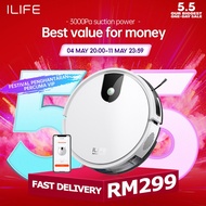 ILIFE V9 Wet / Dry Robot Vacuum Cleaner With Mop Robot 3000Pa APP WiFi