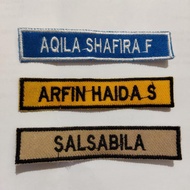 Custom Embroidered Name Bet ATLAS B 704 Computer Embroidery Neat Stitching Size 1.8x8.5cm Ready to U