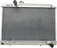 YYDSKKUDS 3Rows Aluminum Radiator FAN, Compatible For Toyota Supra MK3 JZA70 A70 3.0L Turbo MT 7MGTE