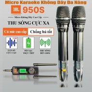 Micro Karaoke Đa Năng JBL 950S – Micro Không Dây Karaoke Sử Dụng Cho Tất Loại Loa Kéo Vang Amply Thi
