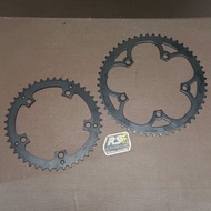 Chainring 39 42 45 and 53 t black iron steel black 53t 5 x 130 CHAIN RING single speed fixie bmx fol