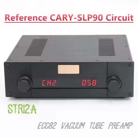 STR12A 12AU7/ECC82 Tube Remote Control Preamplifier HiFi Audio 4 In 1 Out Reference Cary SLP-90 Prea