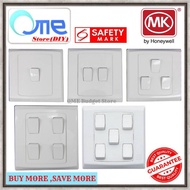 MK-SLIMLINE PLUS 10AX 1WAY SP PLATES WITCH | 1GANG | 2 GANG | 3 GANG | 4 GANG | 5 GANG | WHITE
