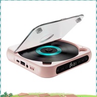 Portable CD Player Wall Mountable CD Music Player with FM Radio -Pink ncsqqkjyx