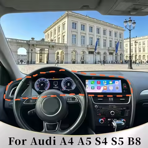 Android Auto Screen For Audi A4 A5 S4 S5 B8 GPS Navigation Wireless CarPlay Stereo Multimedia Car Ra