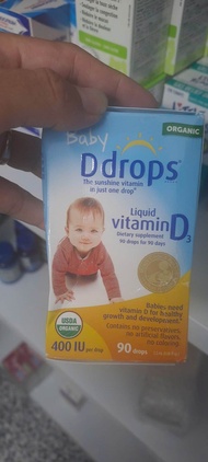 Bản Mỹ Baby Ddrops Vitamin D3 ddrop cho trẻ sơ sinh - 90 giọt