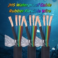 JHS Waterproof Cable Rubber Flexible Wire 2-core 3-core 4-core 5-core Pure Copper Deep Water Well Wa