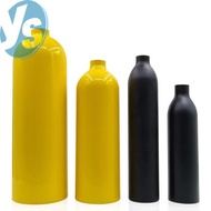 0.35L-2L Aluminum High Pressure Air Tank, 20MPa Scuba Diving Oxygen Cylinder for Underwater Breathin