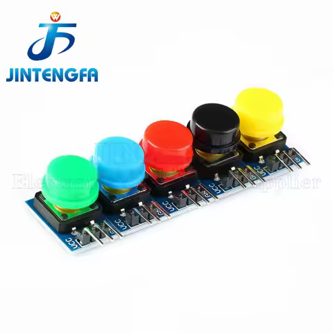 5pcs 12X12MM Big key module Big button module Light touch switch module with hat High level output f