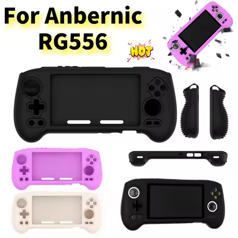 For ANBERNIC RG556 Game Console Silicone Case Drop-proof Shockproof Protective Cover for Anbernic RG