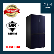 [Delivery By Seller Only Klang Valley] Toshiba Refrigerator GR-RF646WE-PGY (24) 840L French Door Plasma Pure Alloy Cooling Dual INVERTER Fridge Refrigerator Peti Sejuk 电冰箱 冰箱