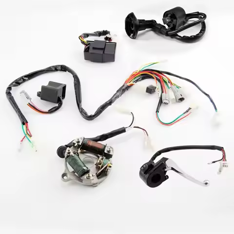 PW50 CDI Unit Magneto Stator WIRE WIRING HARNESS Loom Ignition Switch ASSEMBLY for YAMAHA PW50 REPLA