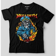 Megadeth Band Tee Streetwear Men t shirt rock Metal music fashion baju lelaki 100% Cotton