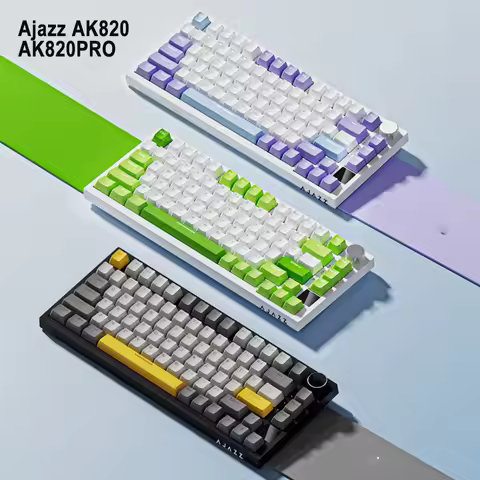 Ajazz Gaming Mechanical Keyboard 82 Key Layout AK820 Wired Keyboard AK820Pro Tri-mode Wireless Keybo