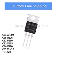 10PCS NEW 100% quality CS150N04 CS50N06 CS13N50 CS20N65 CS40N20 CS120N10 TO-220 Power Tube 120N10 tr