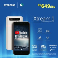 TRI54 - Evercoss Xtream 1 S45 Ram 1GB Internal 8GB Garansi Resmi
