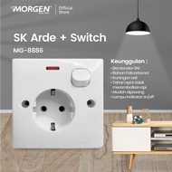 MORGEN MG-8886 STOP KONTAK ARDE + SAKLAR ENGKEL SOCKET + SWITCH SNI BA