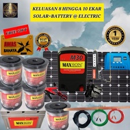 Set Keluasan 8 Hingga 10 Ekar Pagar Elektrik Complete Set