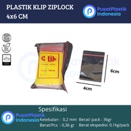 4X6 Ziplock Zipper Plastic Clips Size 4X6 cm @100 Sheets