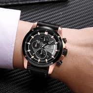 BUY 1 GET 1!! JAM TANGAN PRIA EVANS JAYDEN EJ-9589 LT STRAP KULIT BERGARANSI MESIN 1TH Quartz Stainl
