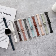 包郵 Samsung Galaxy Watch 5 錶帶 💕Leather strap watch band 皮質 (10 colors) 💕 Samsung Galaxy watch5 / 5pro /watch 4/ watch 4 Classic /watch 3/ Watch Active2