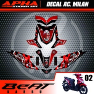 stiker beat karbu ac milan decal honda beat les honda beat karbu ac milan decal honda beat karbu 200