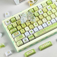 MAIMOOO Spring Keycap MOA/Cherry Profile 120 Keys PBT Dye Sublimation Aula F75 F99 RK100 Cartoon Gre