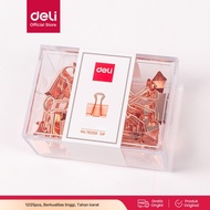 Deli Office Binder Clip / Rose Gold Clip Contents 12 / 25pcs 78200 78201