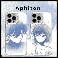 Line Drawing Xiao Ai Conan Apple16plus Apple XS/Apple8PLUS Phone Case Applicable iPhone16ProMax/15Pl